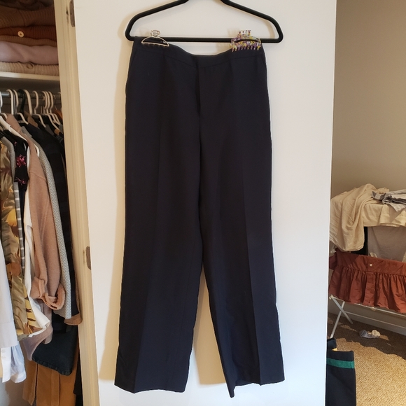 Ellen Tracy 100% silk wide leg dress pants - Picture 1 of 5